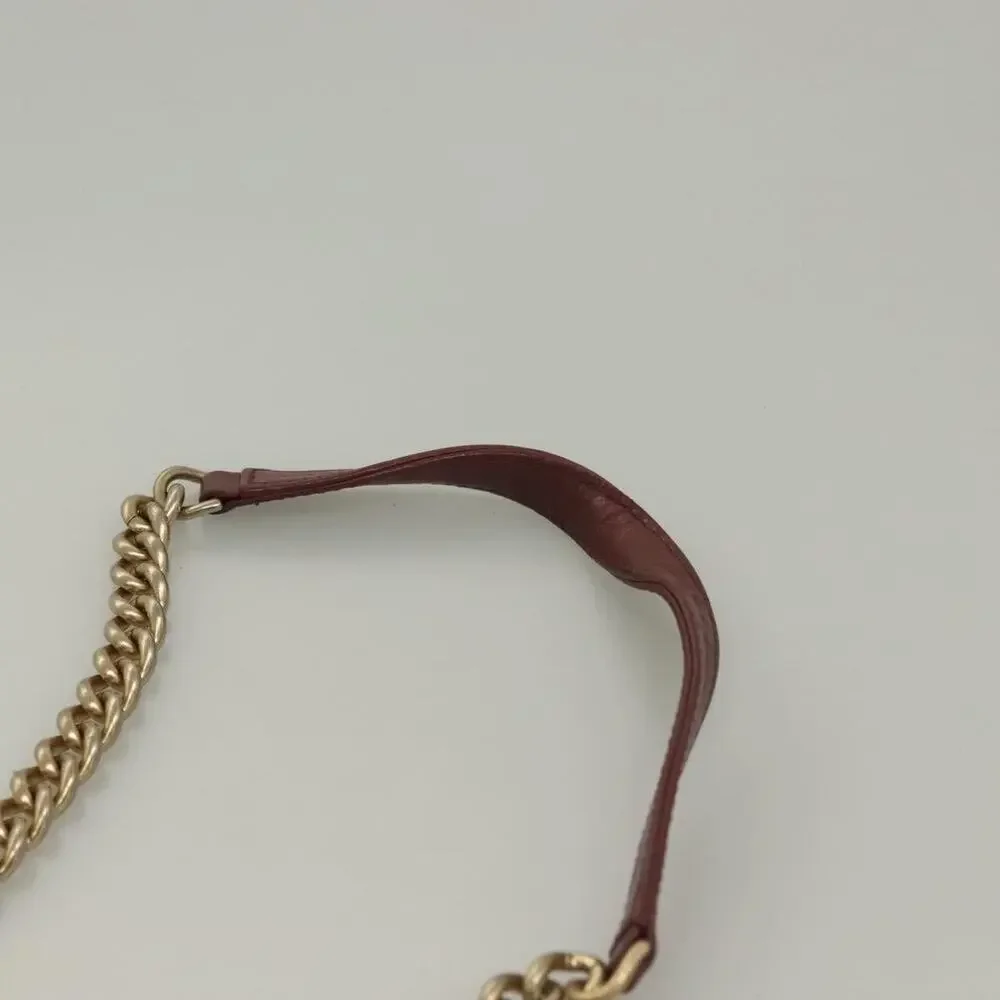 Chanel Matelasse Chain Shoulder Bag Caviar Skin Red